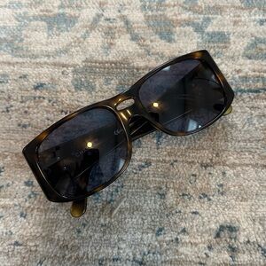 CHANEL Tortoiseshell Square Sunglasses
